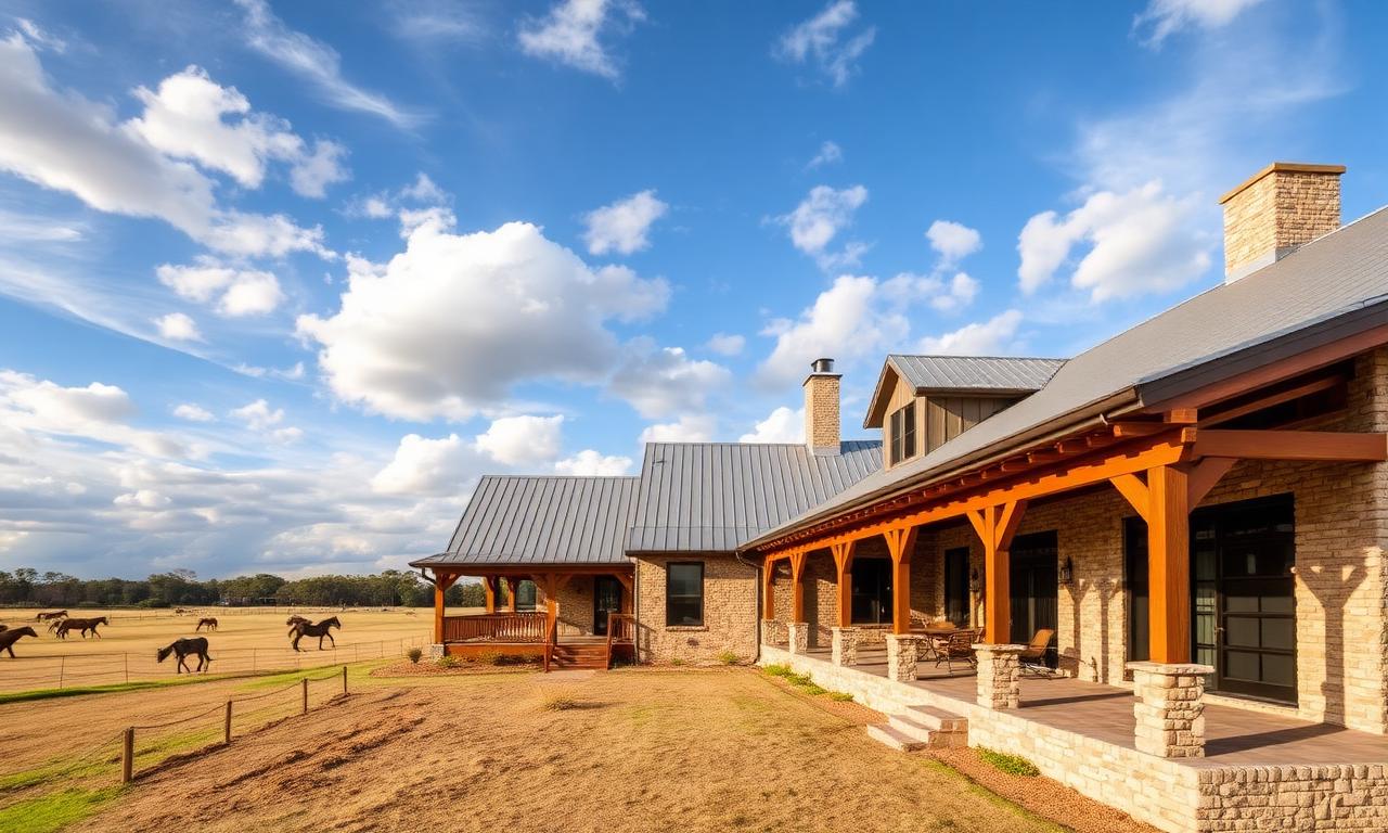 Custom patio shades and louvered pergola on a Weatherford, TX home