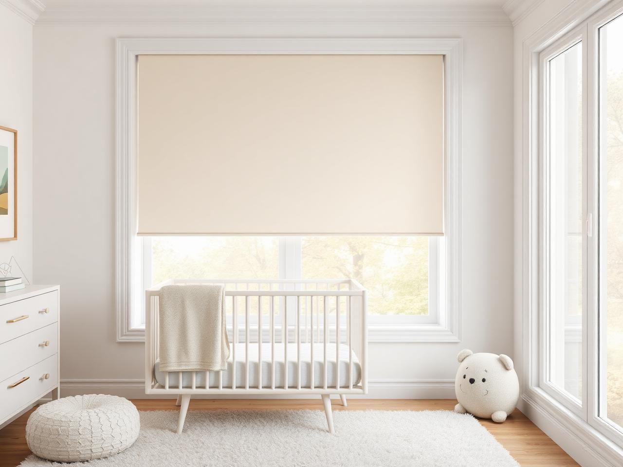 Motorized Roller Shades in a DFW nursery